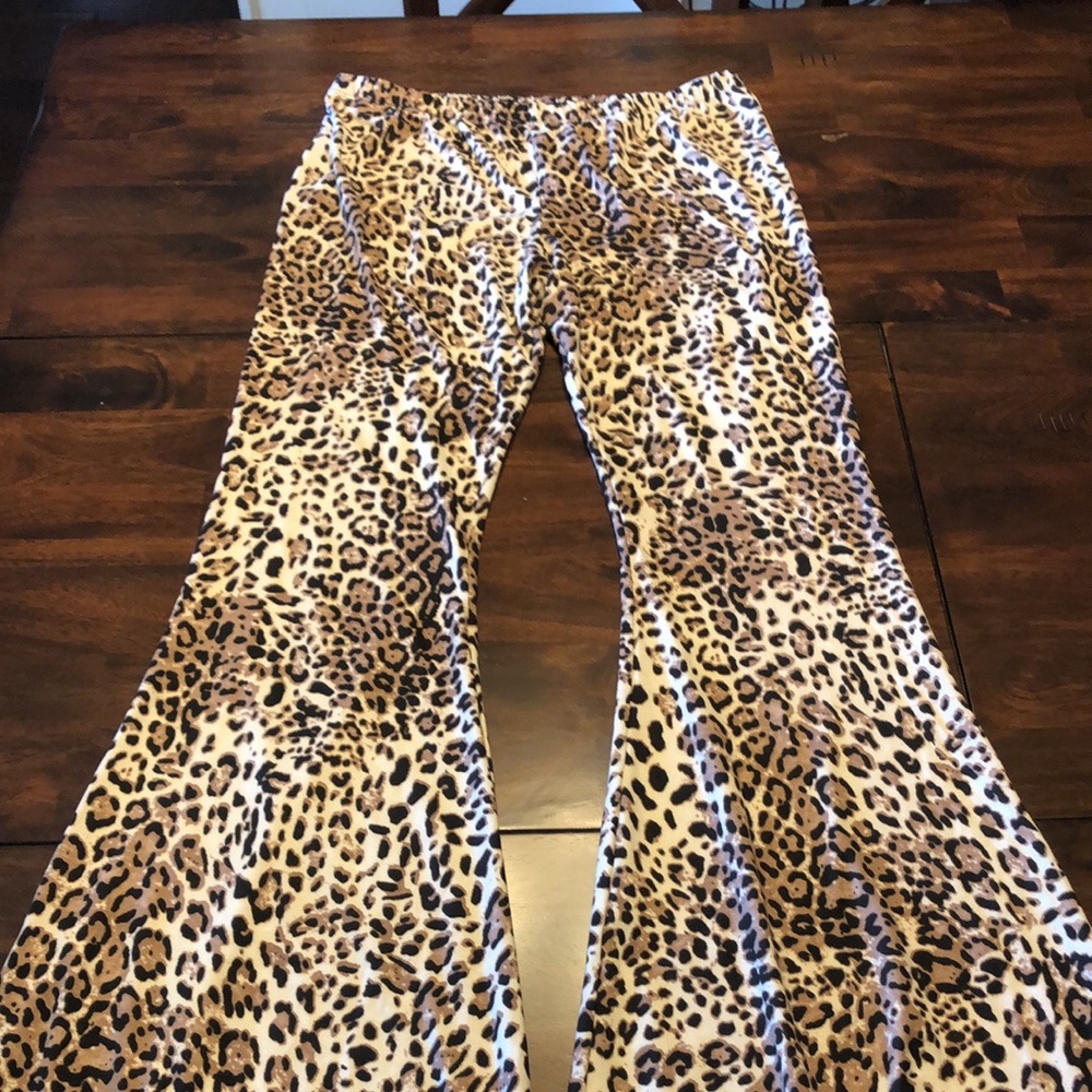 Leopard Flare Pants